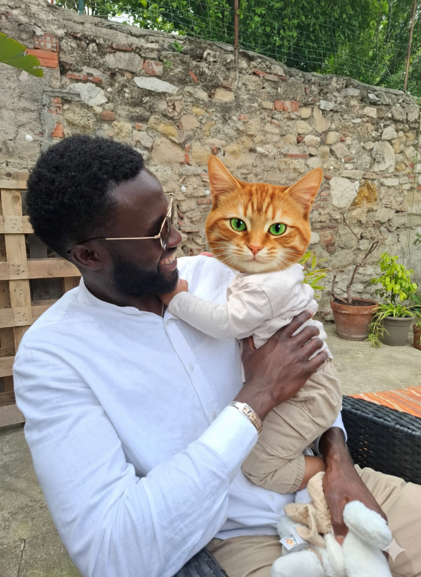 Fondateur avec son enfant